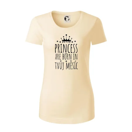 Princesses are born in (Vlastný nápis mesiac narodenia)