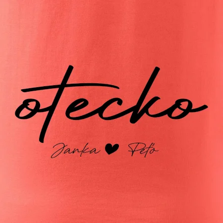 Otecko - tričko s menami deti