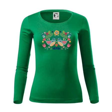 Folklór - dva farebné vtáčiky