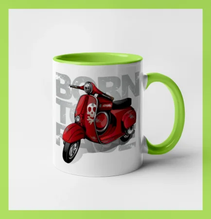 Scooter born to ride red