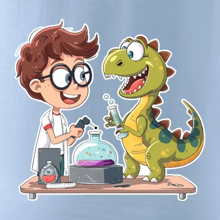 Chemik a dinosaurus - chlapec