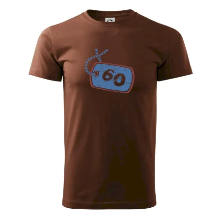 60 na krku štítok