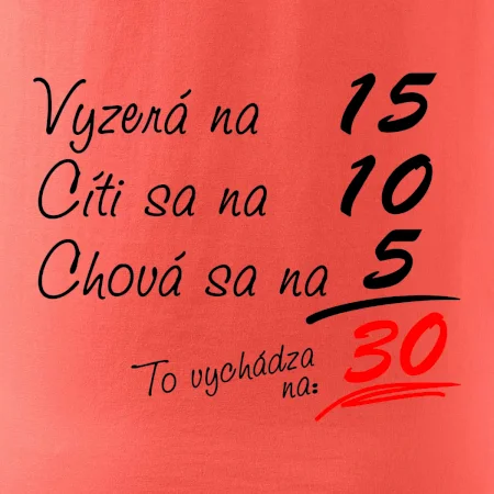 Vyzerá, cíti sa, chová sa - 30 rokov