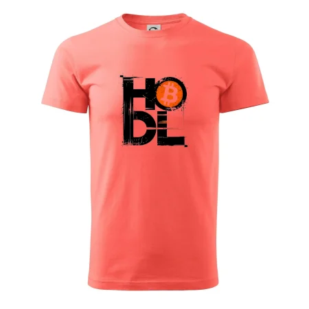 Hodl velký nápis a logo BTC