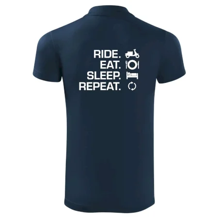 Ride Eat Sleep Repeat moto skúter