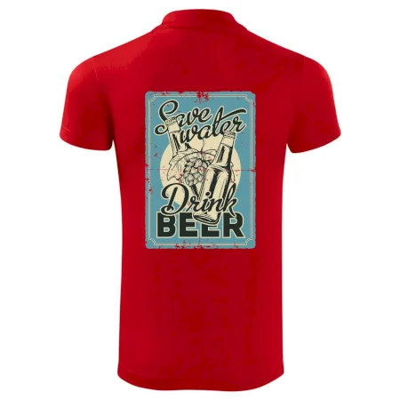 Save water drink beer poster