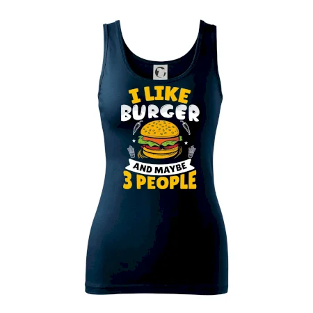 I like burger and maybe 3 people