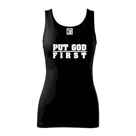 Put God first hrubý nápis