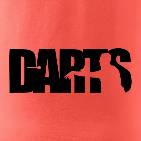 Darts - nápis so šípkarom