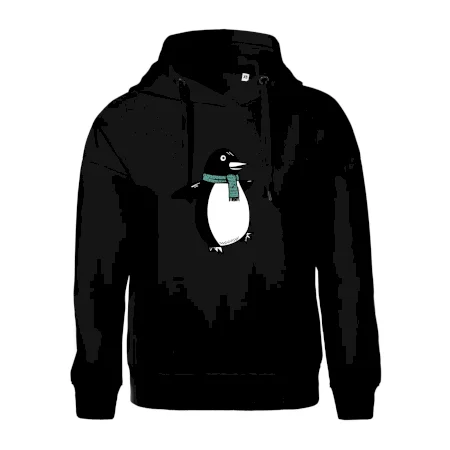 Tučniak so zeleným šálom