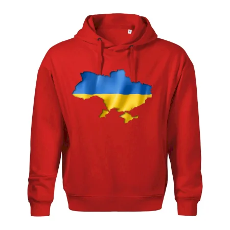 Ukrajina vlajka mapa