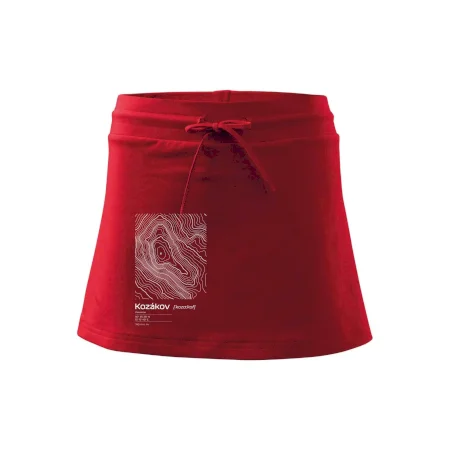 Kozákov - vrstevnice v obdĺžniku