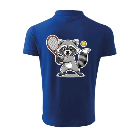 Mýval hrá tenis kreslený