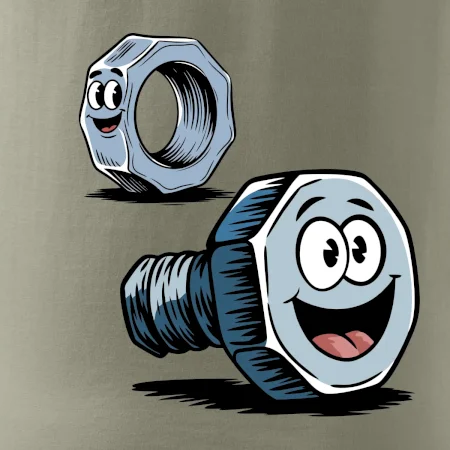 Parové tričko - Skrutka a matka