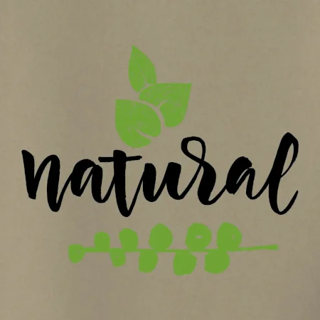 Natural - nápis v listoch