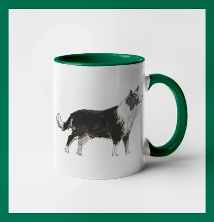 Border kólia kreslená