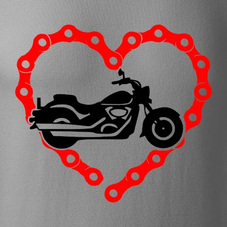 Moto srdce reťaz - chopper