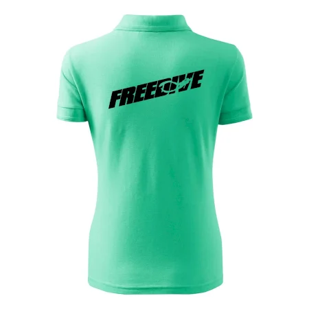 Freedive - nápis s potápačom