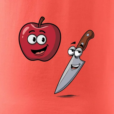 Parové tričko - Jablko a nôž