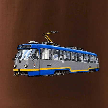 T3R SLF modrošedá kresba fixem