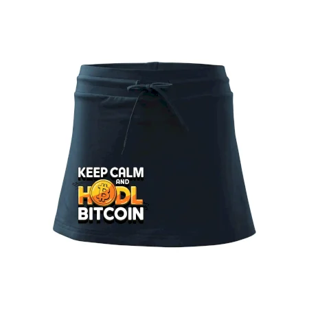 3D nápis Keep Calm and HODL Bitcoin