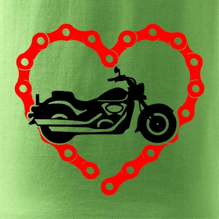 Moto srdce reťaz - chopper