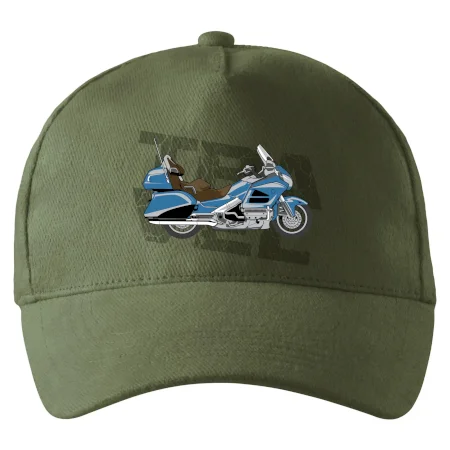Cestovná motorka Amerika modrá