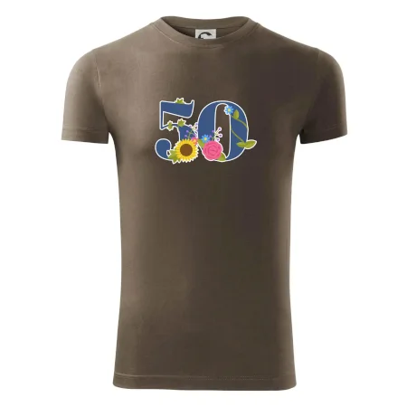 Kvetinové číslo kreslené - 50