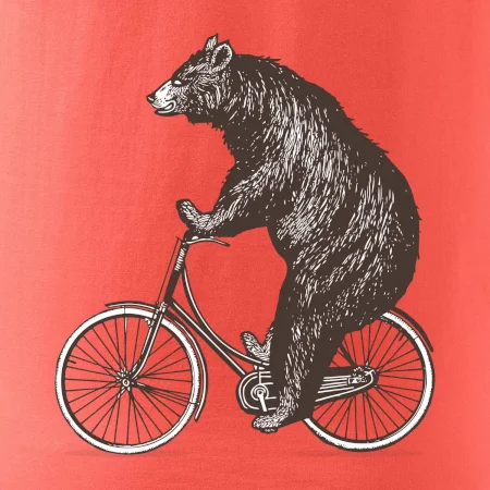 Medveď na bicykli