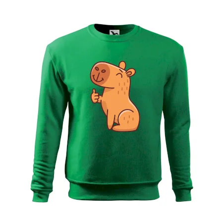 Kapybara s palcom hore