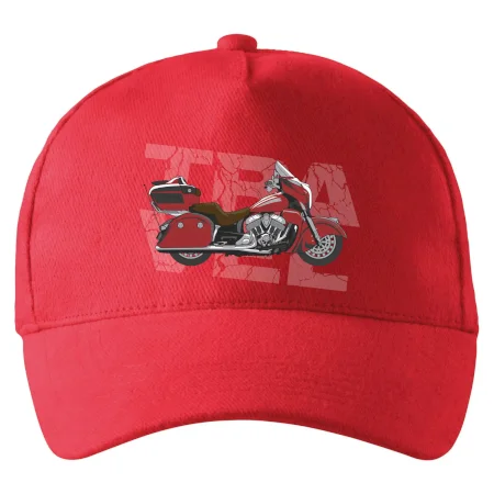 Cestovná motorka Amerika červená