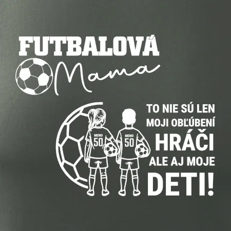 Futbalová mama - syn a dcéra (vaše meno a číslo)