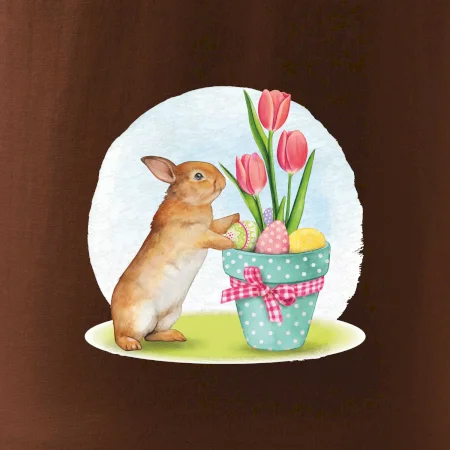 Veľkonočný zajačik tulipány