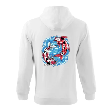 Yin & Yang Koi kapor - červený