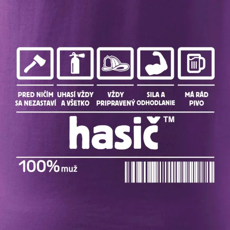 Čiarový kód - Hasič / hasička