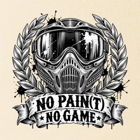 No Paint, No Game – motív s maskou