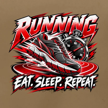 Bežecká topánka so stopkami eat sleep repeat