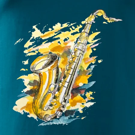 Saxofón maľovaný