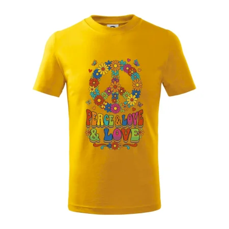 Peace and love - na výšku s květy