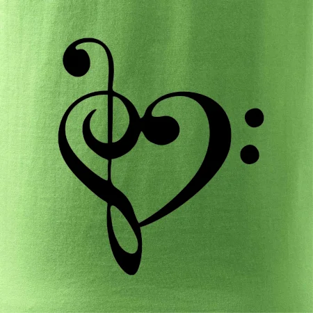 Husľový kľúč srdce