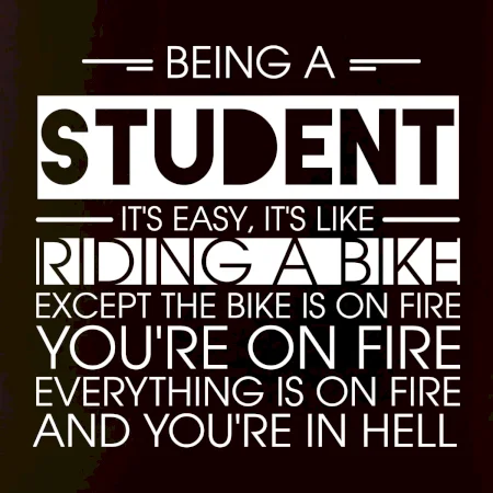 Being a student - bike