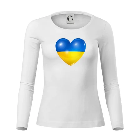 Ukrajina srdce vlajka