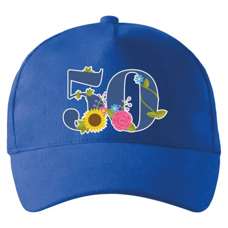 Kvetinové číslo kreslené - 50