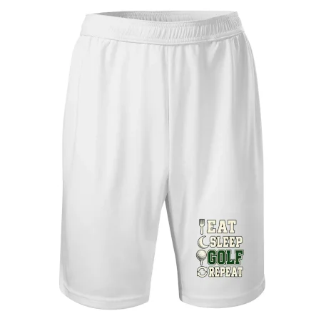 Eat sleep golf repeat typografie