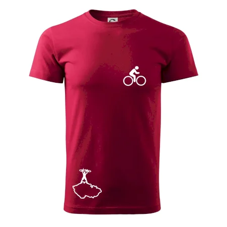 Mapa ČR + kolo na prsu