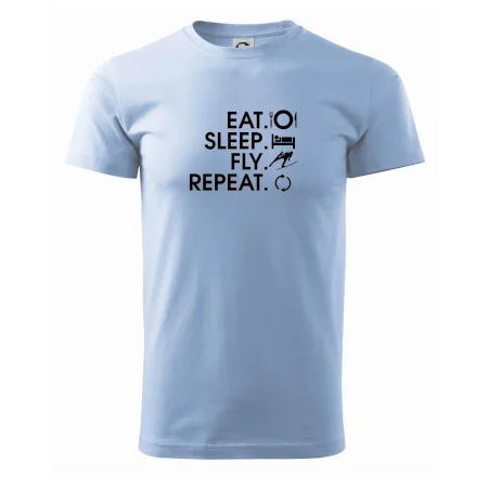 Eat sleep fly repeat - skoky na lyžiach
