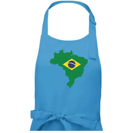 Brazília vlajka v mape