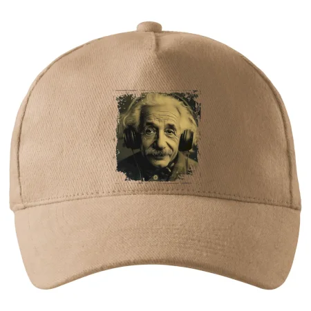 Albert Einstein so slúchadlami