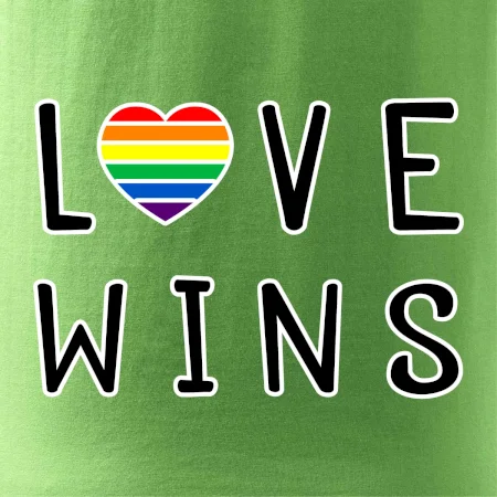 Love wins nápis