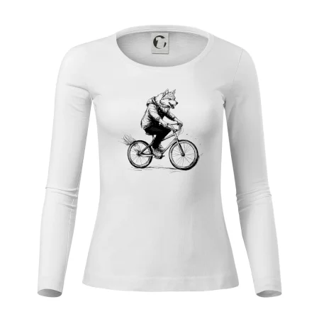 Vlk na bicykli
